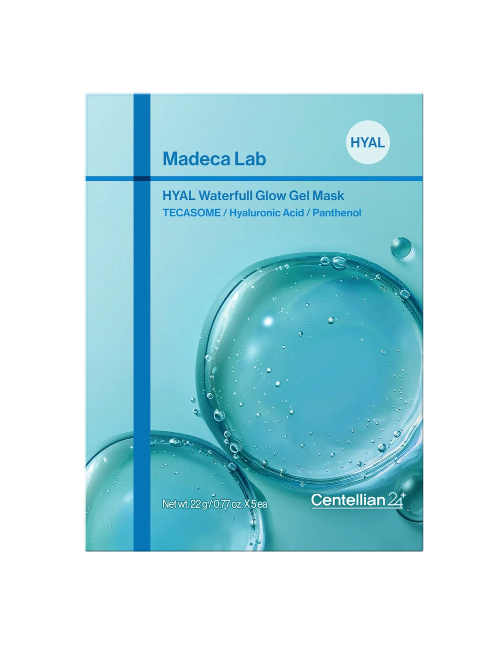 Madeca Lab Hyal Waterfull Glow Gel Mask 5ea