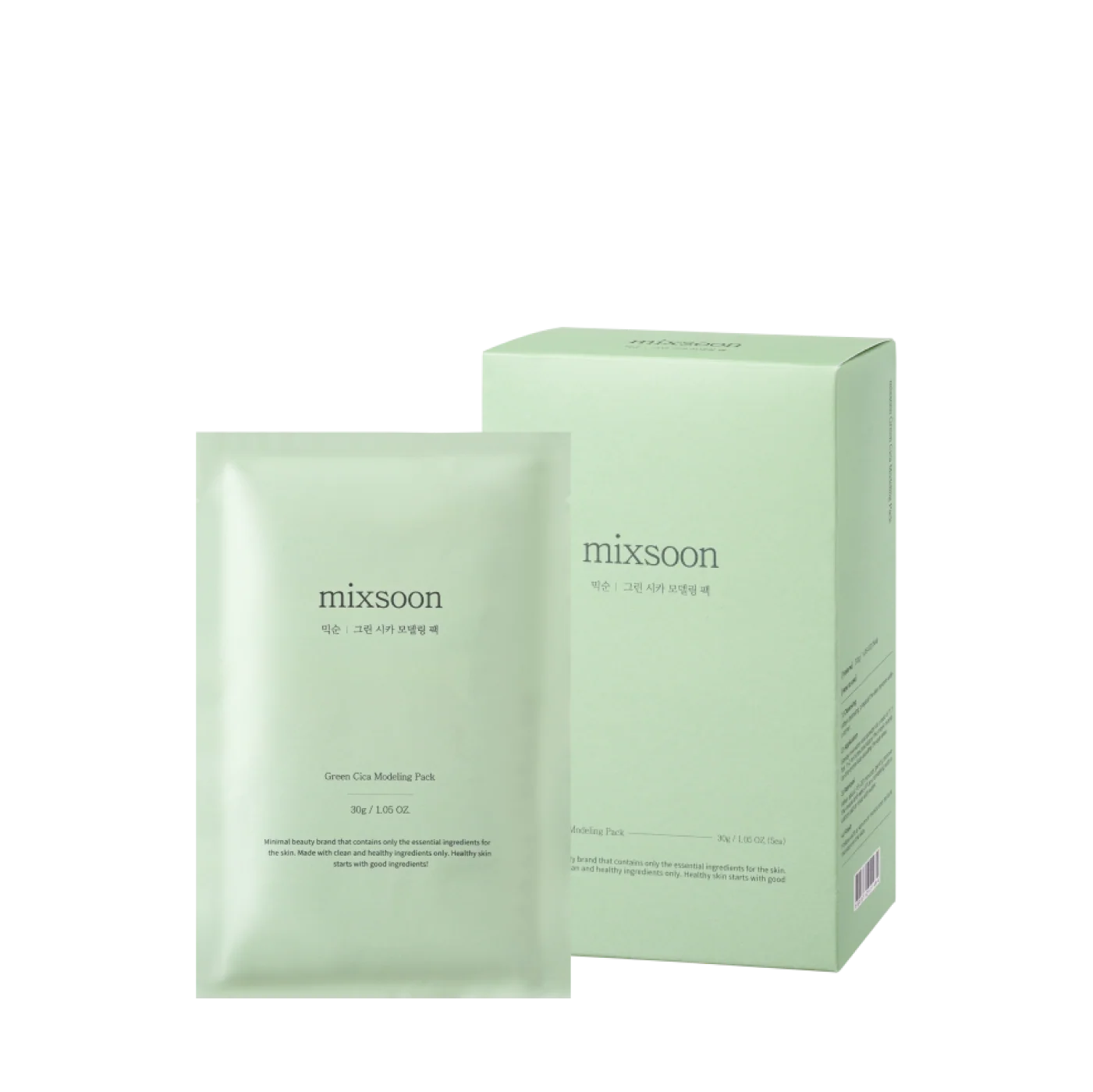 mixsoon Green Cica Modeling Face Mask 5ea
