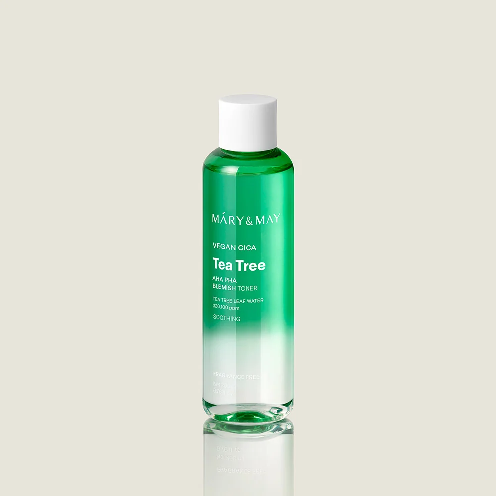 Mary&May Vegan CICA Tea Tree AHA PHA Blemish Toner 200ml